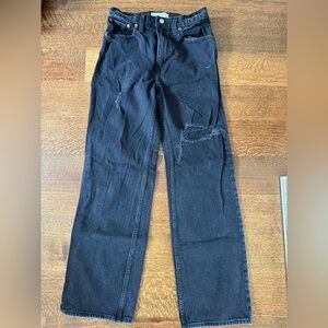 Abercrombie Black Distressed Jeans